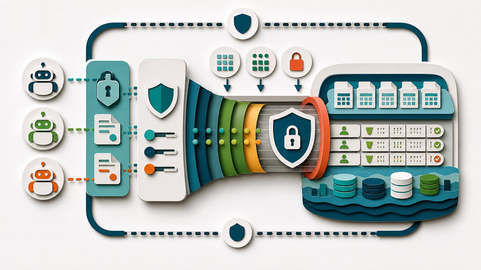 agent security guardrails architecture map